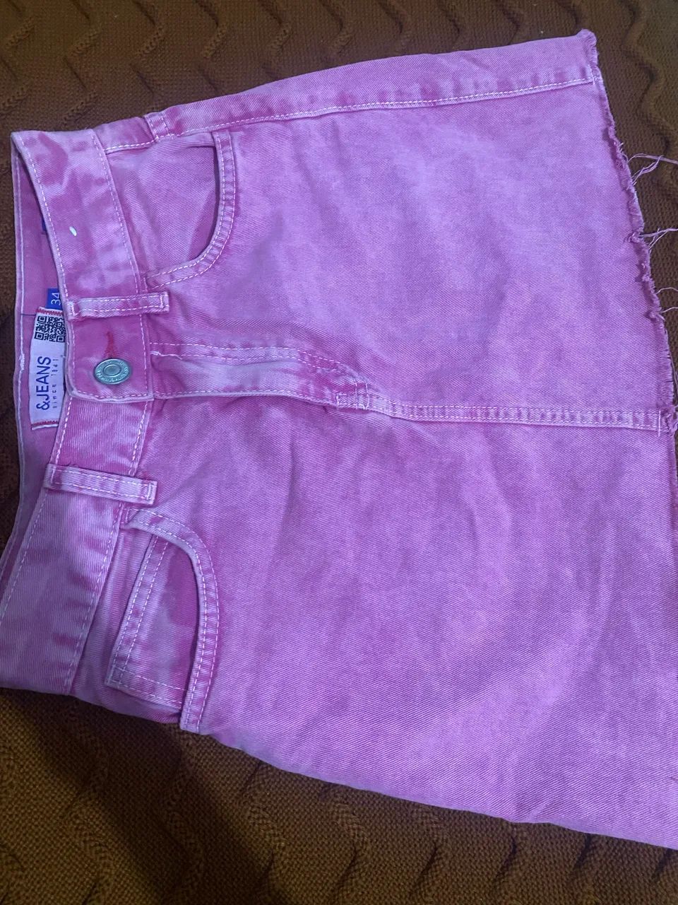 Saia jeans rosa  - Foto 4