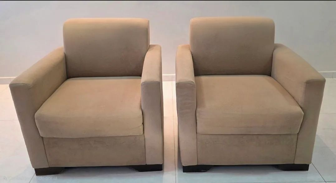 Sofá 3 lugares com chaise + 2 poltronas - Excelente estado - Foto 2