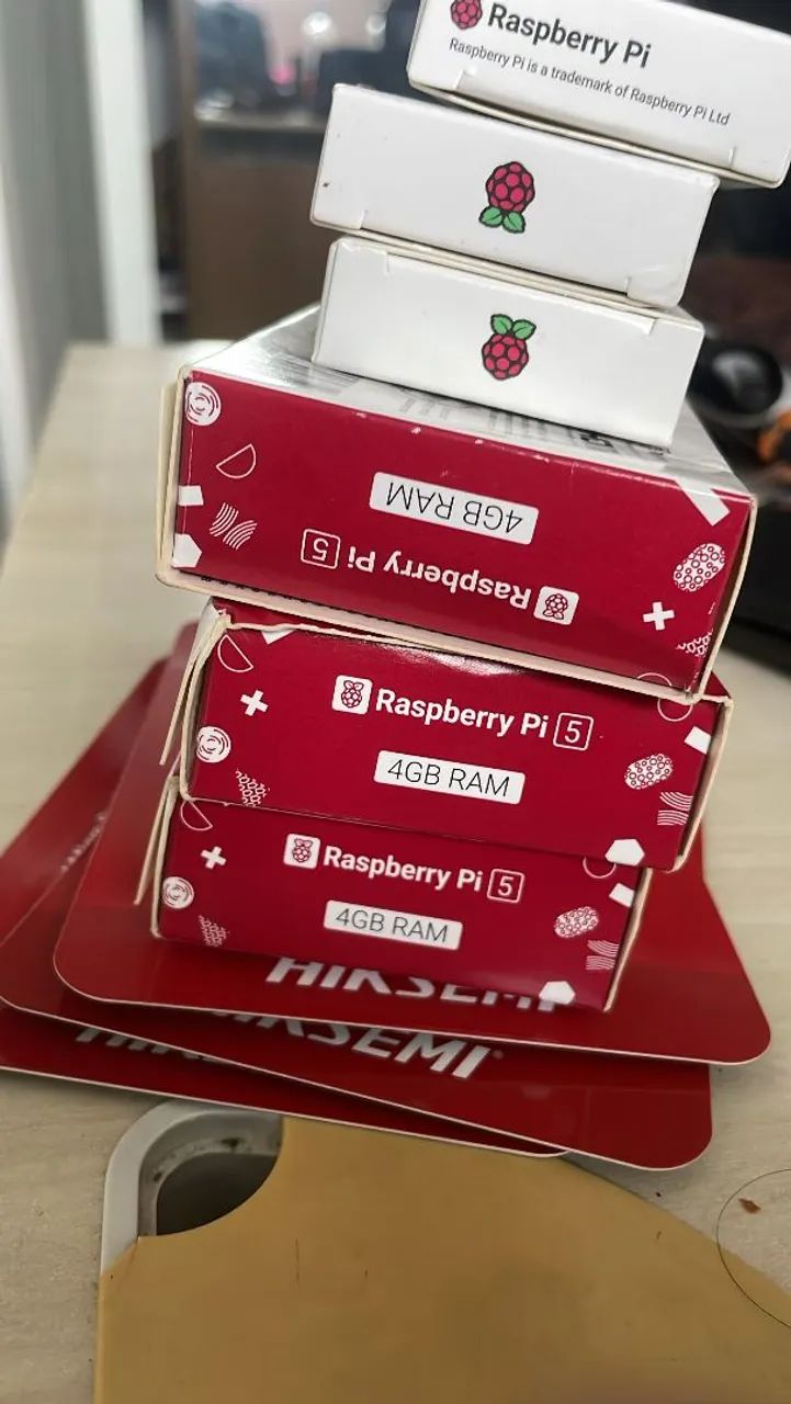 Kit Raspberry 5 4g +Cartão 64 + dissipador 
