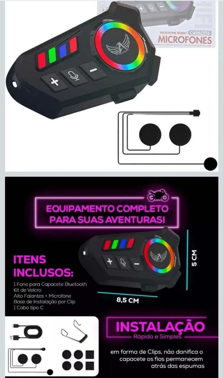 Fone para capacete  - Foto 3