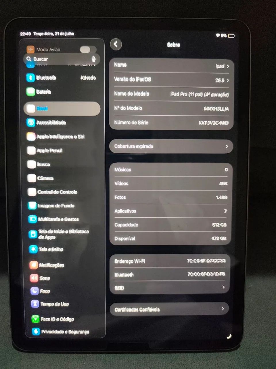 IPad Pro (11 pol) (4° geração) 512gb - Foto 2