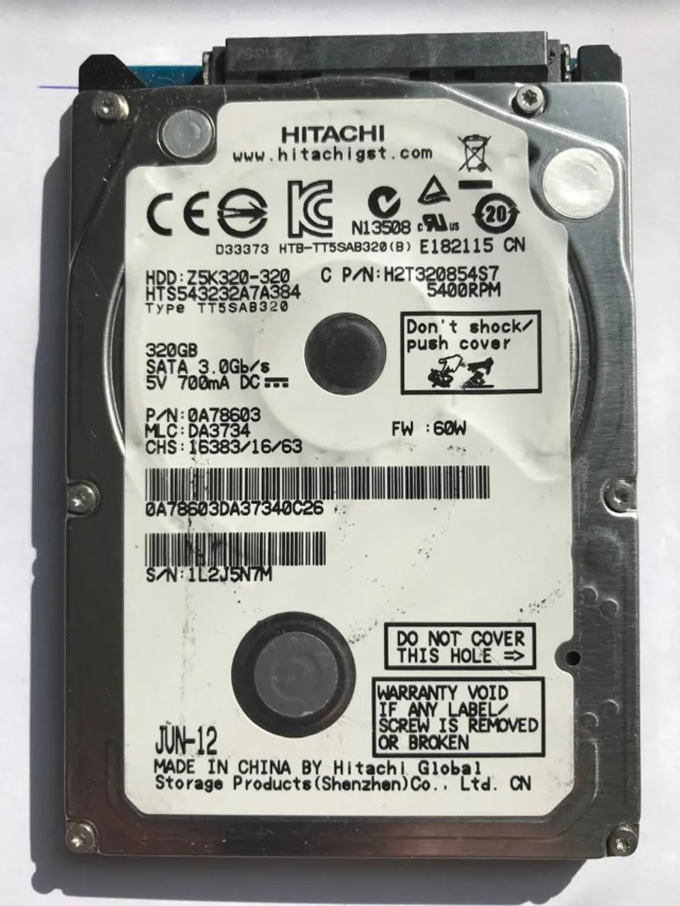 HDs 2,5" 320GB 9,5mm e 7mm (Slim) 06 unid. SAÚDE 100% LEIA A DESCRIÇÃO. - Foto 5