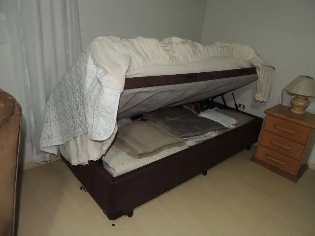 Cama Solteiro BOX BAÚ + COLCHÃO - Foto 2