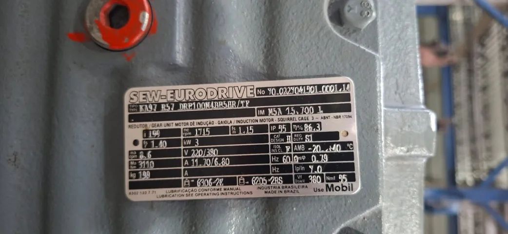 Motoredutor SEW KA97 R57 DRN100LMP4/BE5HR/TF - Foto 3