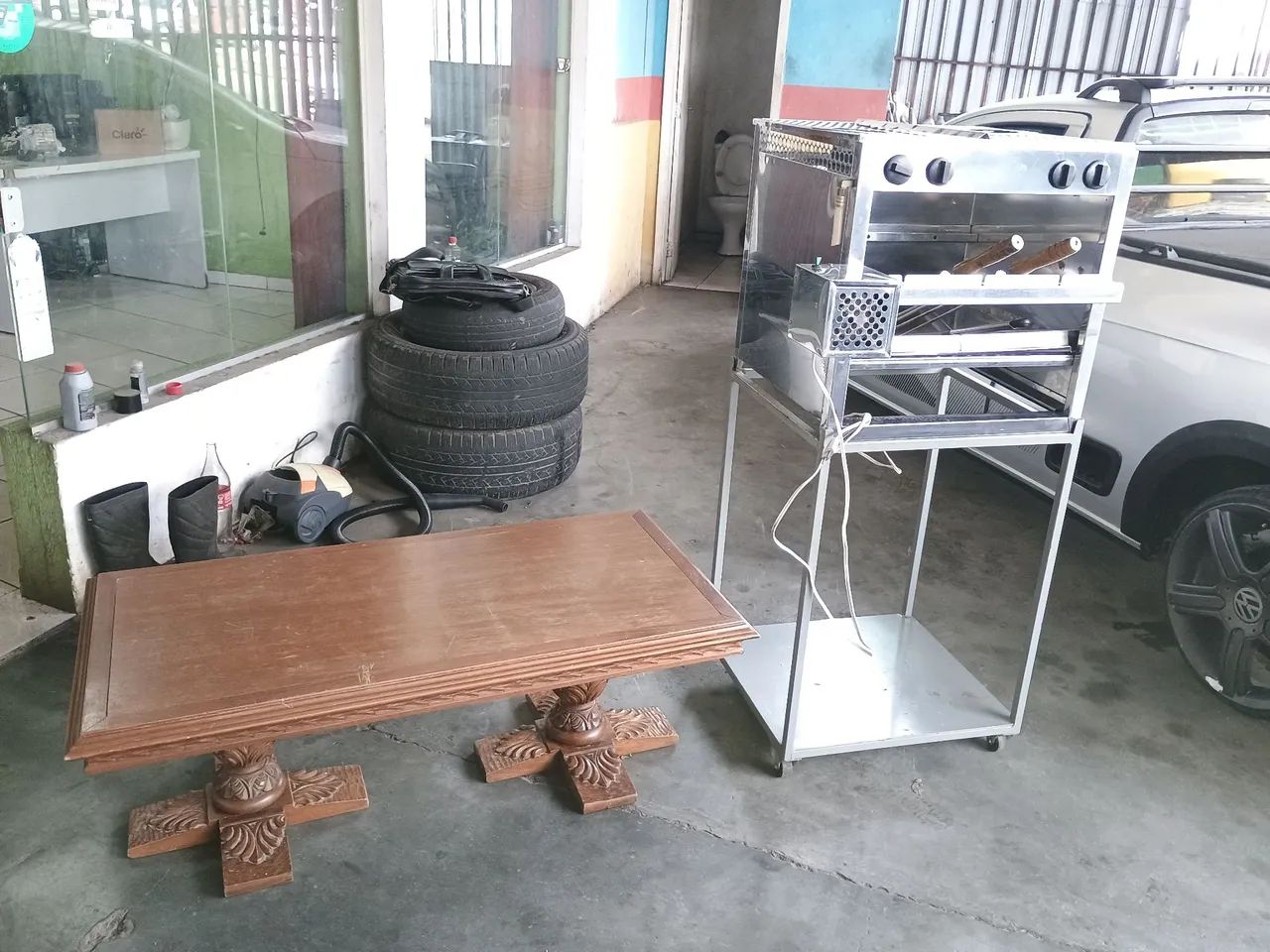 Churrasqueira profissional a gás 