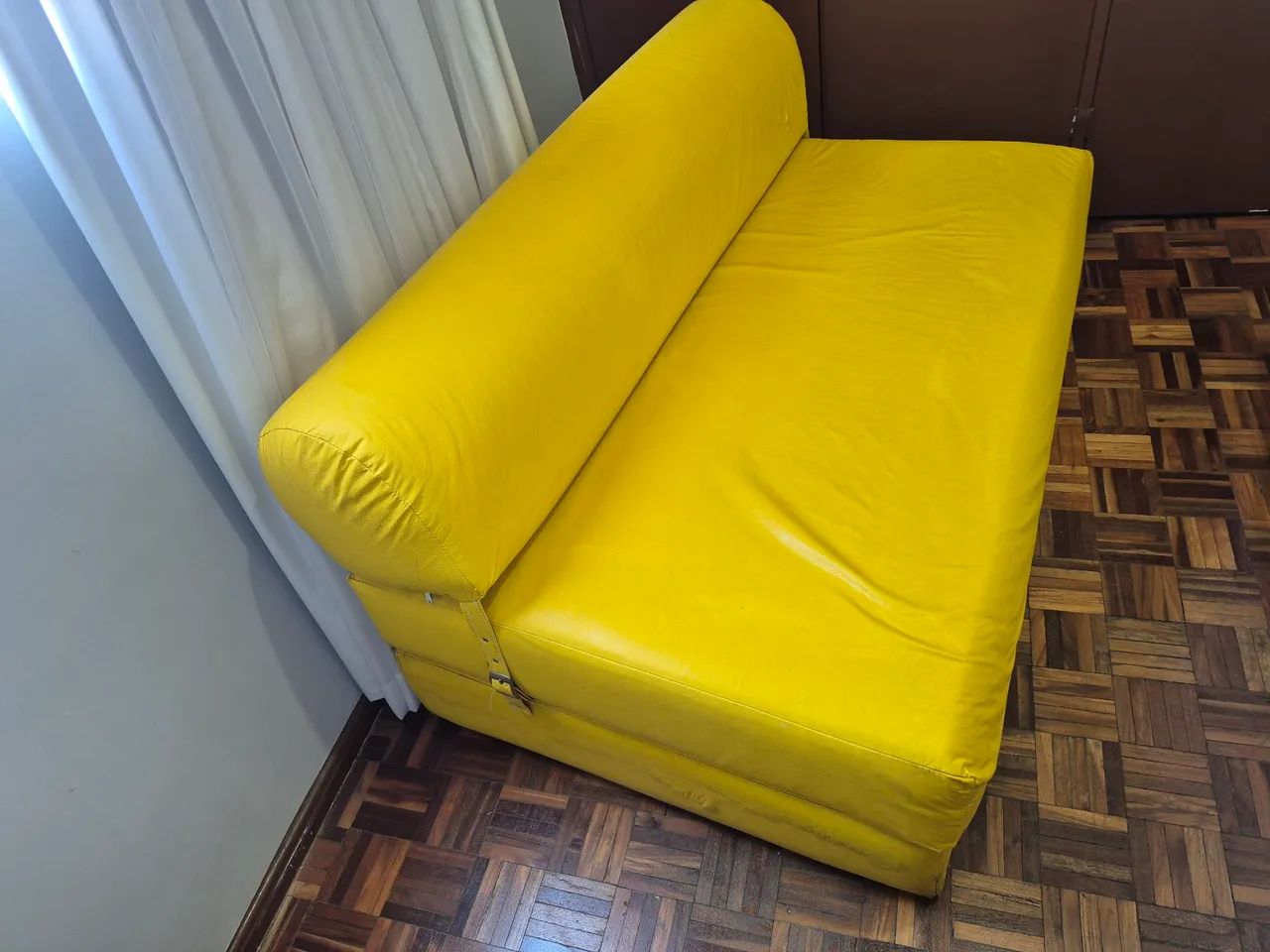 Sofa Cama Tok Stok Amarelo  - Foto 3