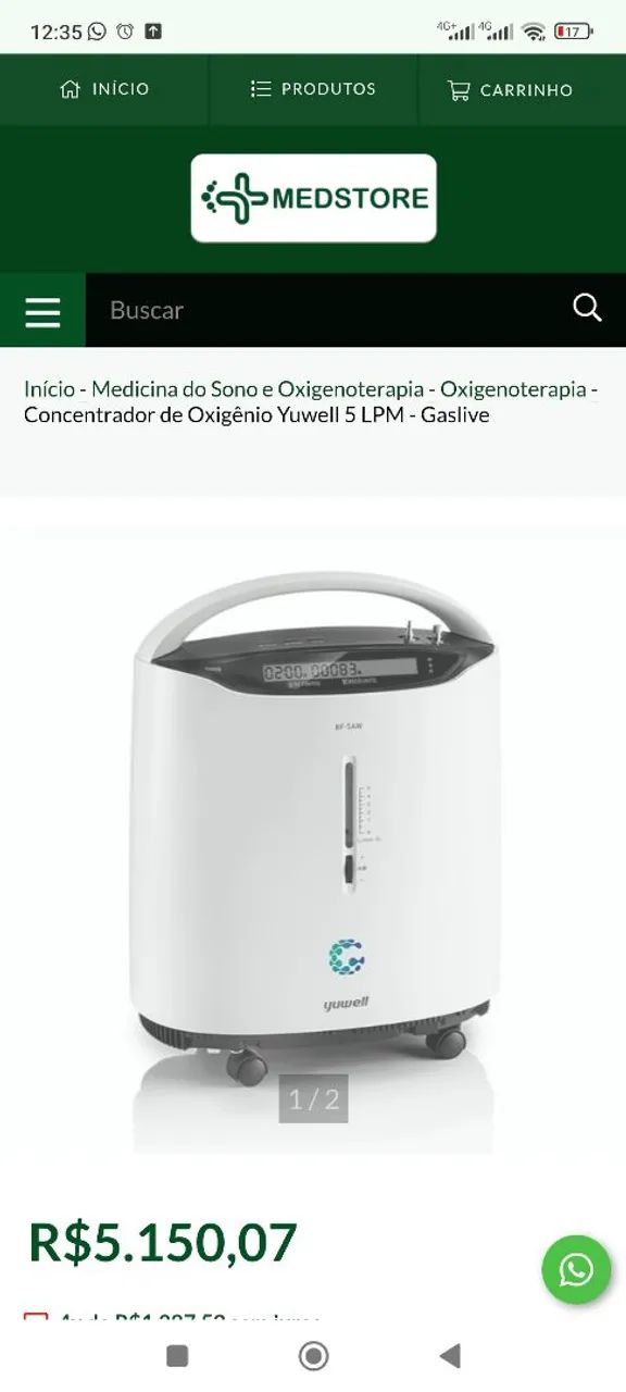 Concentrador de oxigênio  - Foto 3