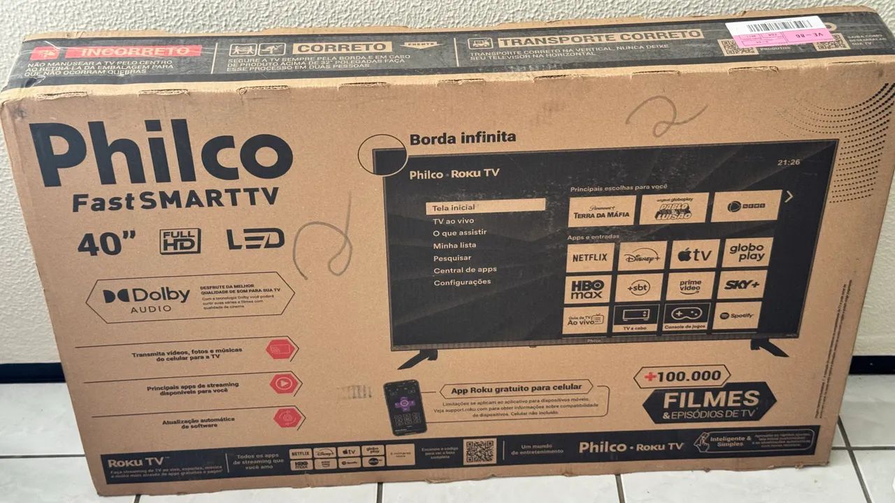 SMARTV PHILCO 40? NOVA - Foto 2