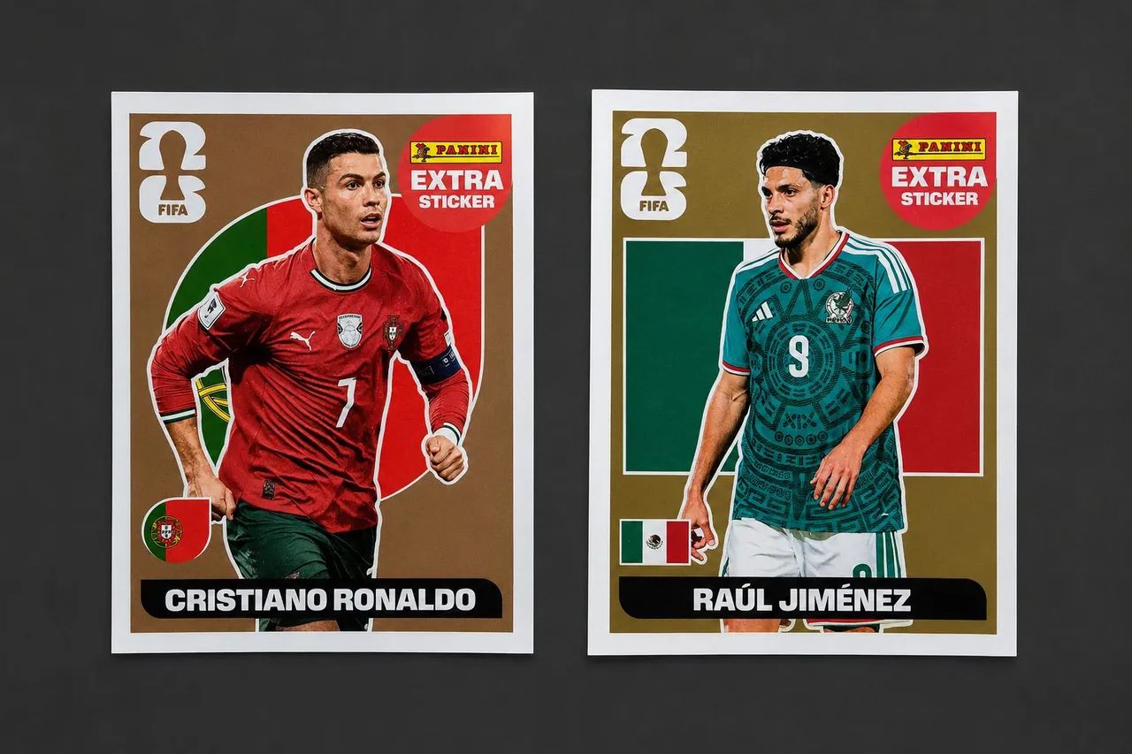Figurinha extra CR7 Bronze + Raul Jimenez Ouro - Foto 3