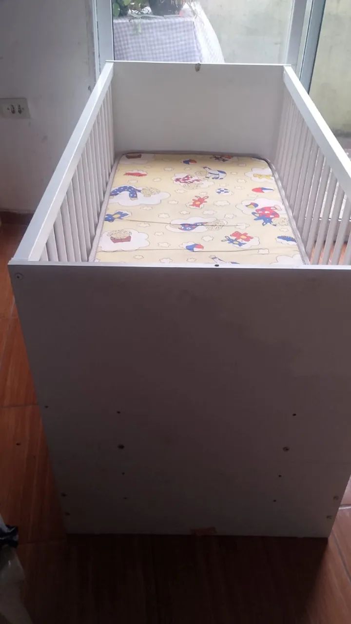 Berço 3 em 1 com colchão 