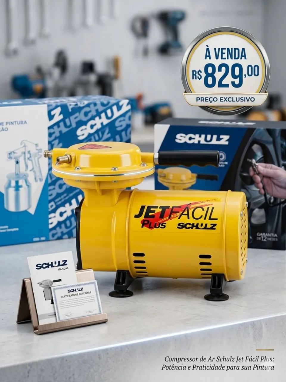Compressor ar direto JET FACIL PLUS  SCHULZ