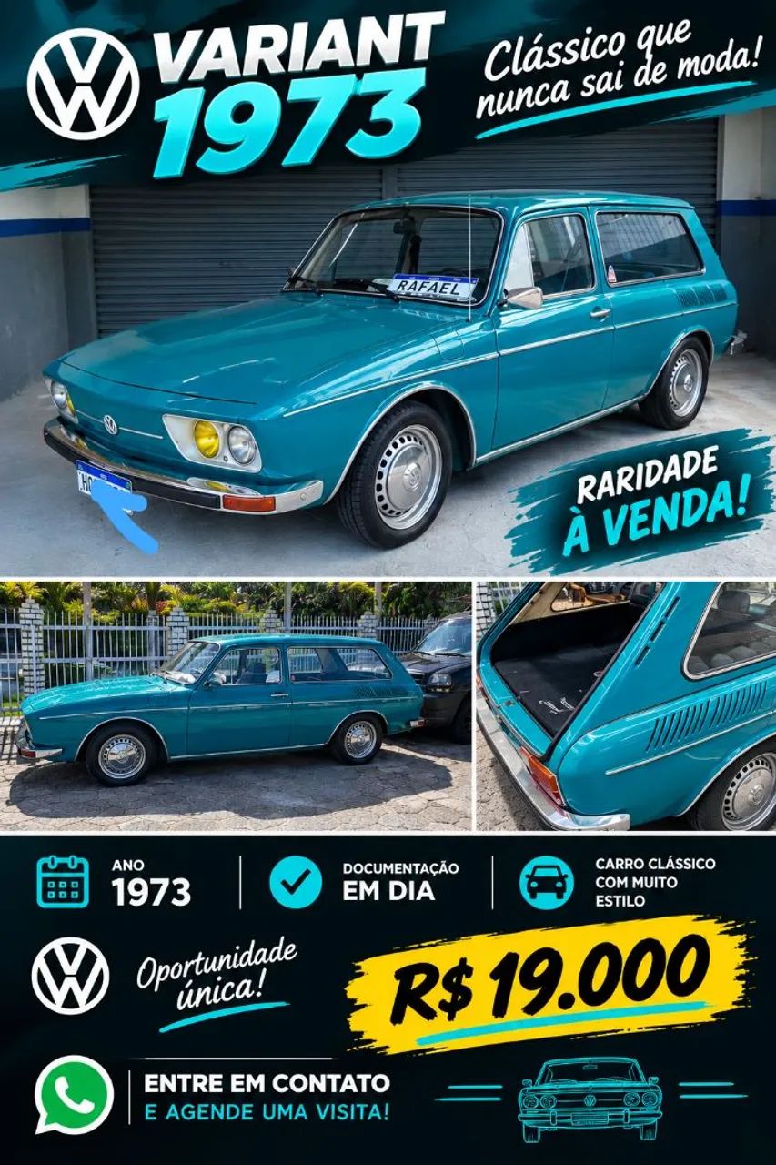 Volkswagen Variant 1.6 2P Manual 1973