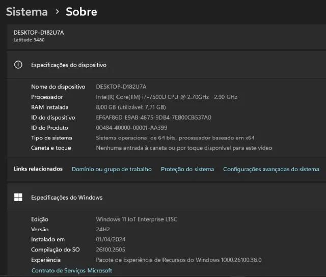 Notebook Dell Latitude 3480 Core i7  - Foto 3