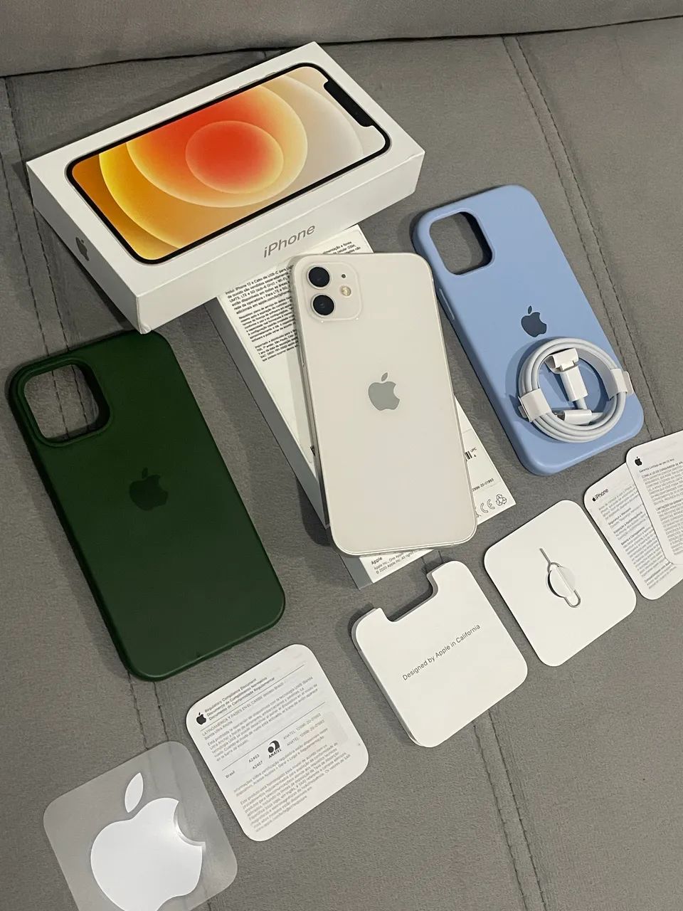iPhone 12 Branco 128GB Completo Na Caixa Todo Original Apple Nunca