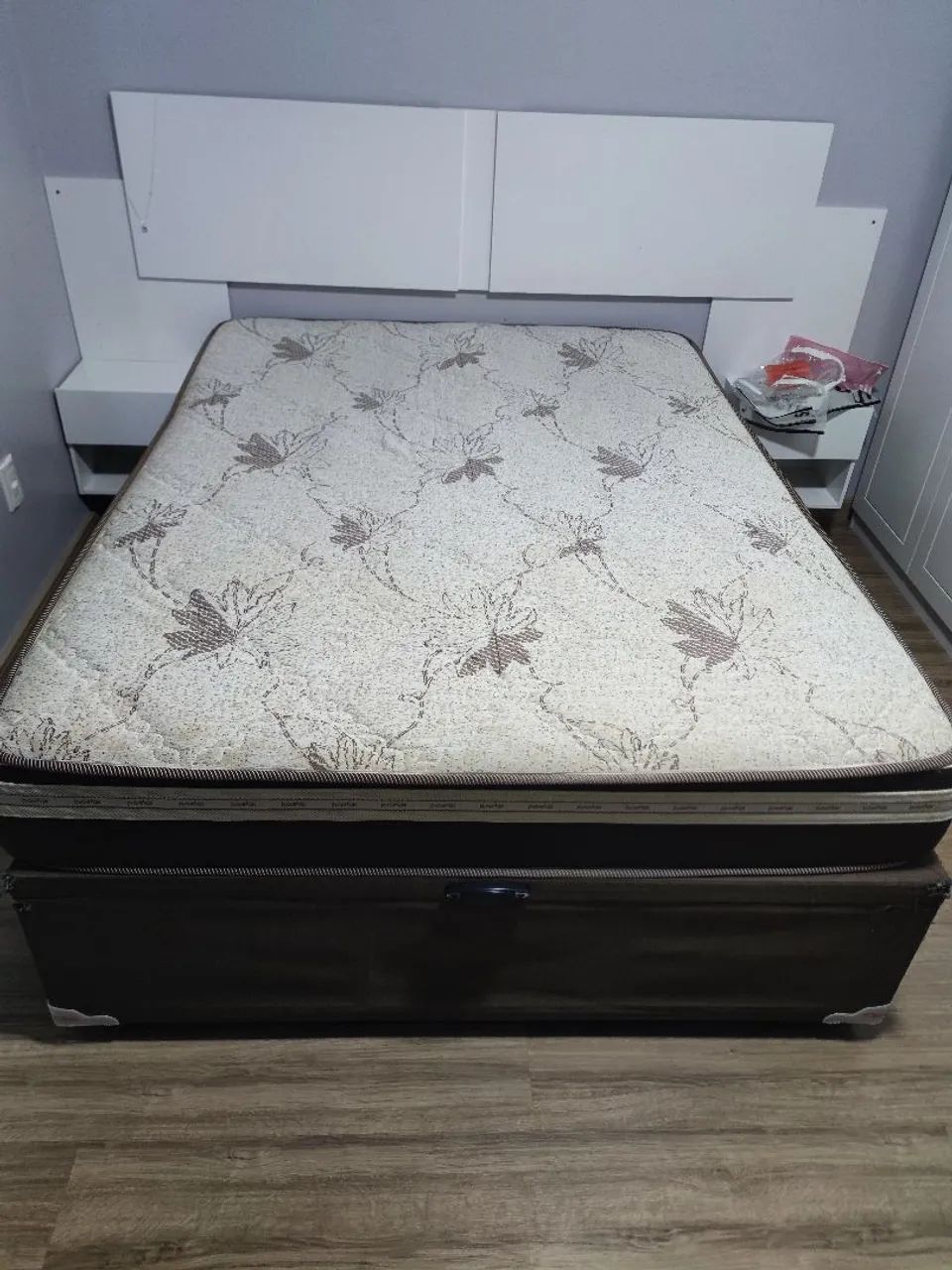 Cama box baú e colchão de molas Prorelax Quartzo - Foto 3