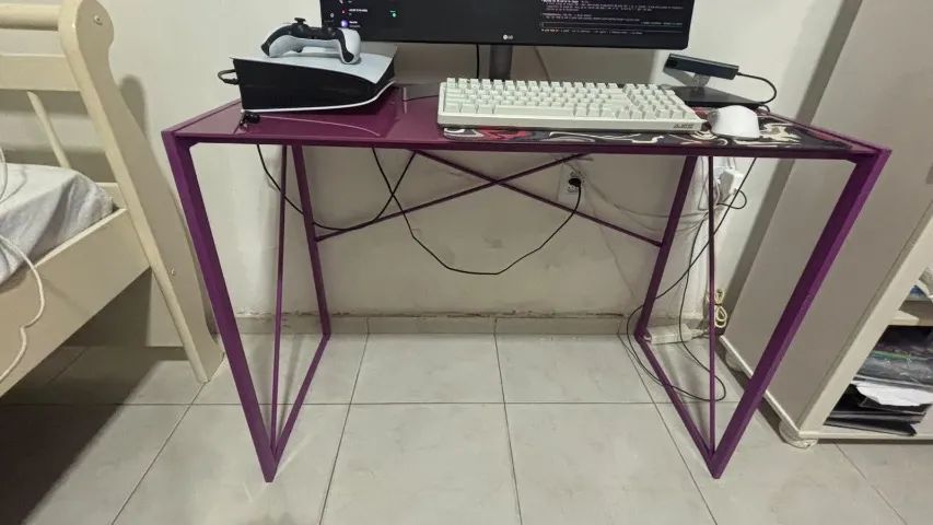mesa de vidro 1mx50cm 