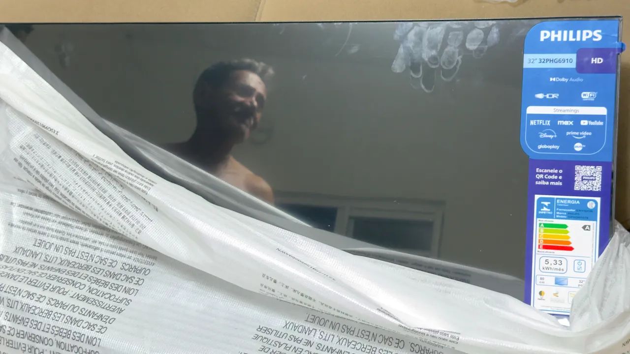 TV 32 polegadas, nova na caixa acompanha todos os acessórios. - Foto 3