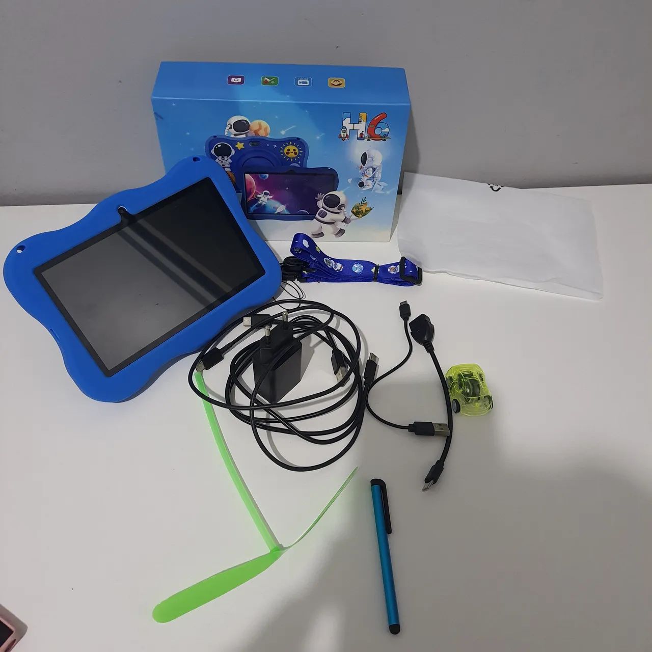 Tablet Infantil Android 7" H6/Q8 com Capa Protetora, Caixa Original e Acessórios - Foto 3
