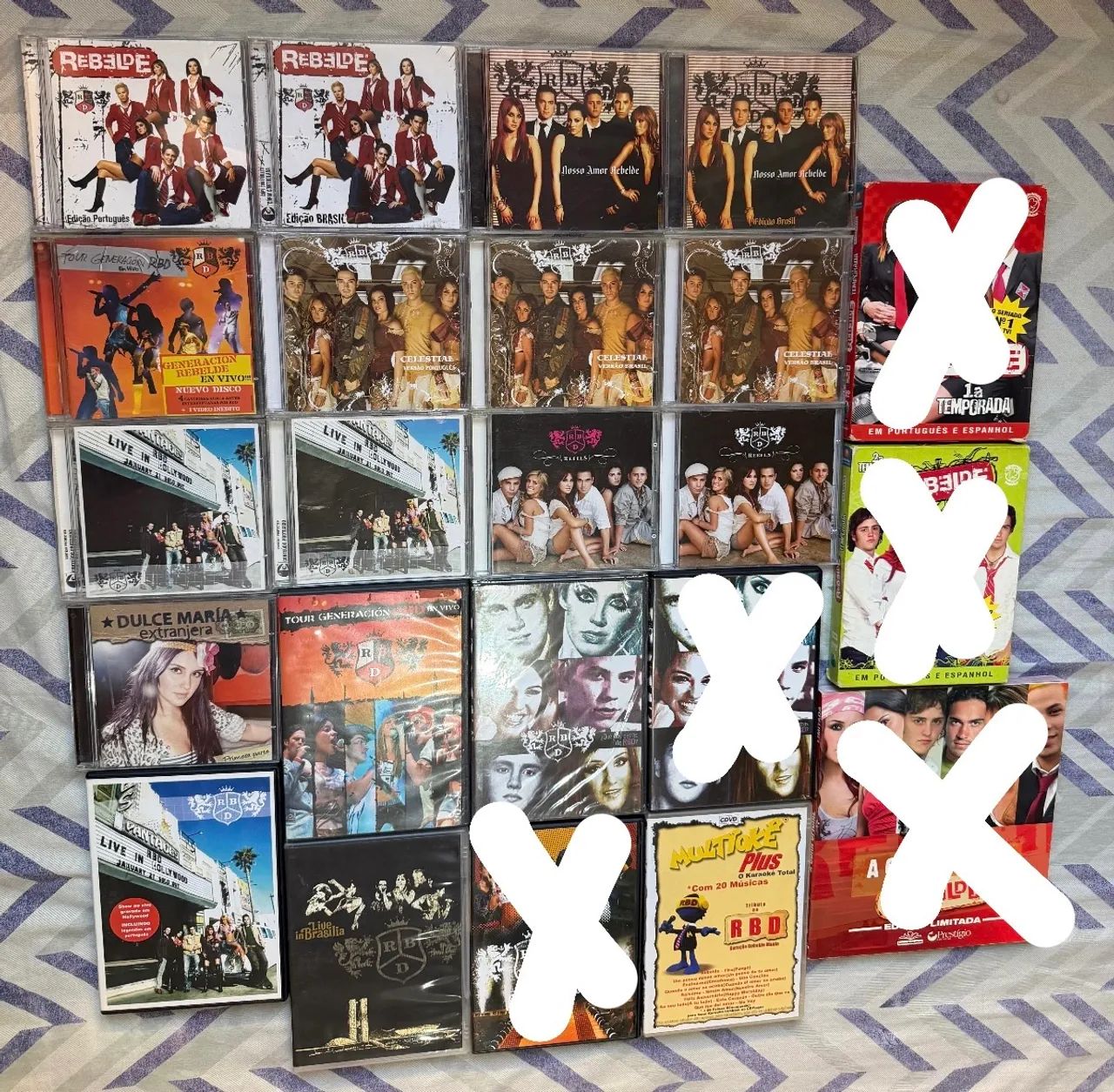 Coleção RBD - CDs e DVDs (Rebelde) ÚLTIMOS ITENS 