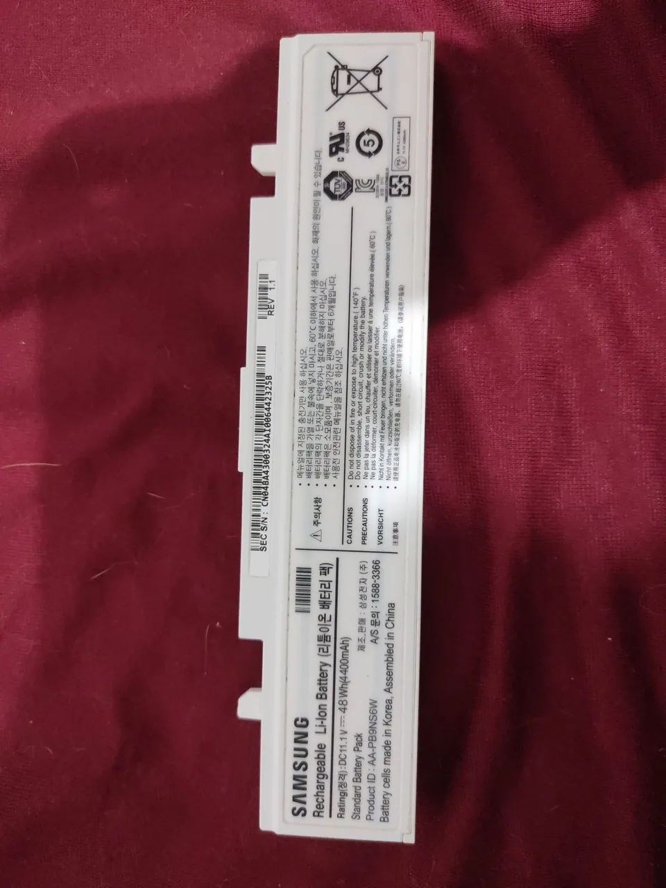 Bateria Notebook Samsung NP270E4E AA-PB9NS6W 4400mAh Perfeito Estado