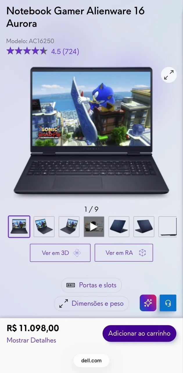 Notebook Dell Alienware Aurora 16 - Foto 4