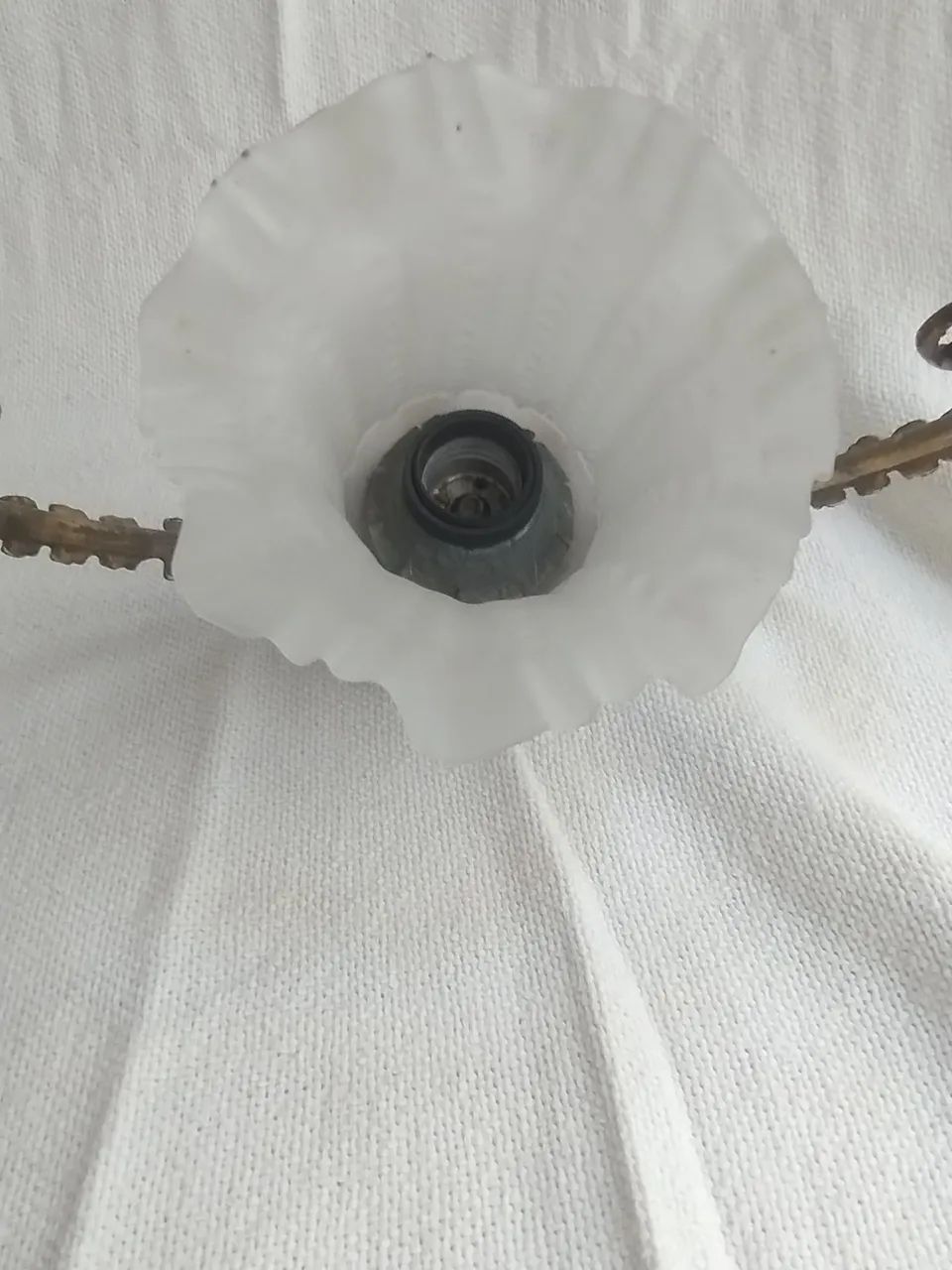 Lustre de teto e cúpula de vidro 30 x 31 - Foto 3