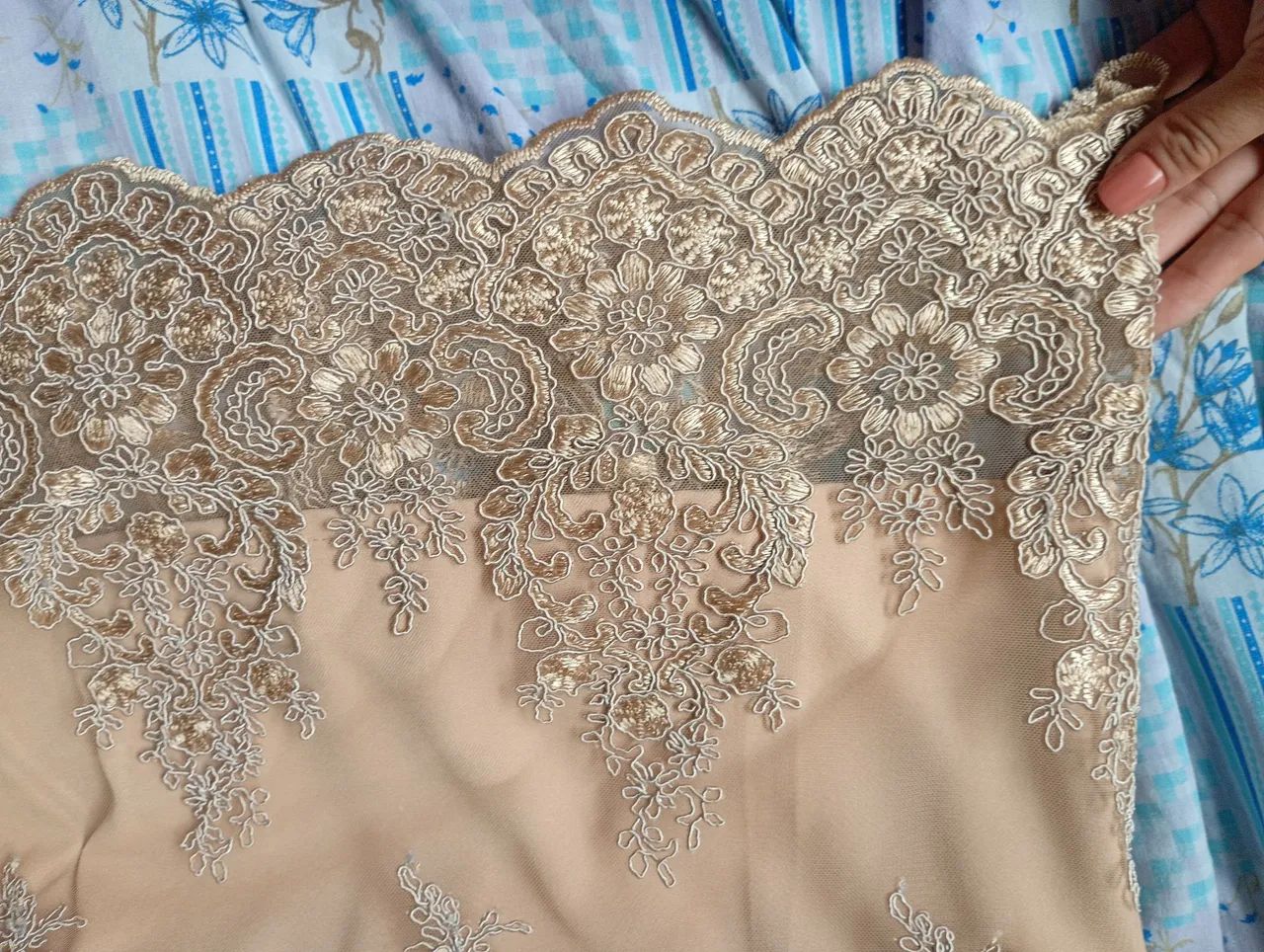 Vestido renda tule bordada - Foto 3