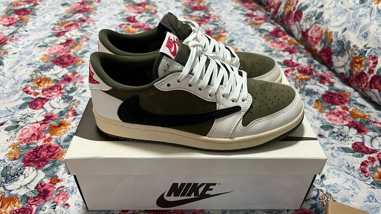 Nike air Jordan 1 Travis Scott Olive Green - Foto 2