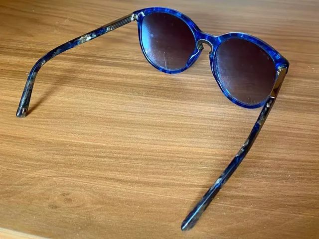 Óculos de Sol Christian Dior Original - Acetato Azul - Foto 2