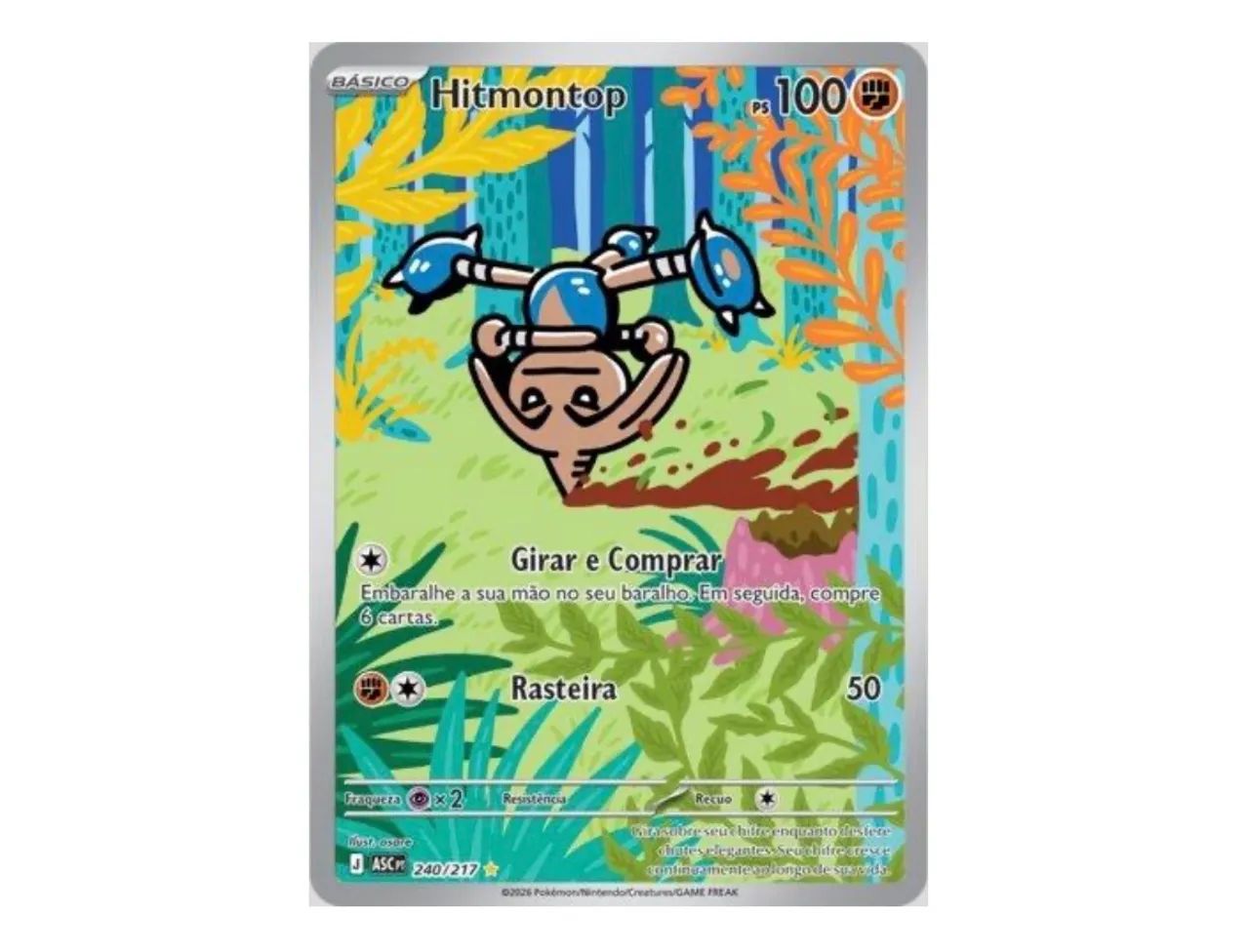 Carta Pokémon Hitmontop 240/217 Heróis Excelsos