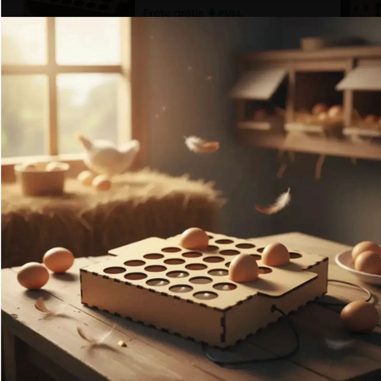 Ovoscópio para 30 ovos NOVO - Foto 4