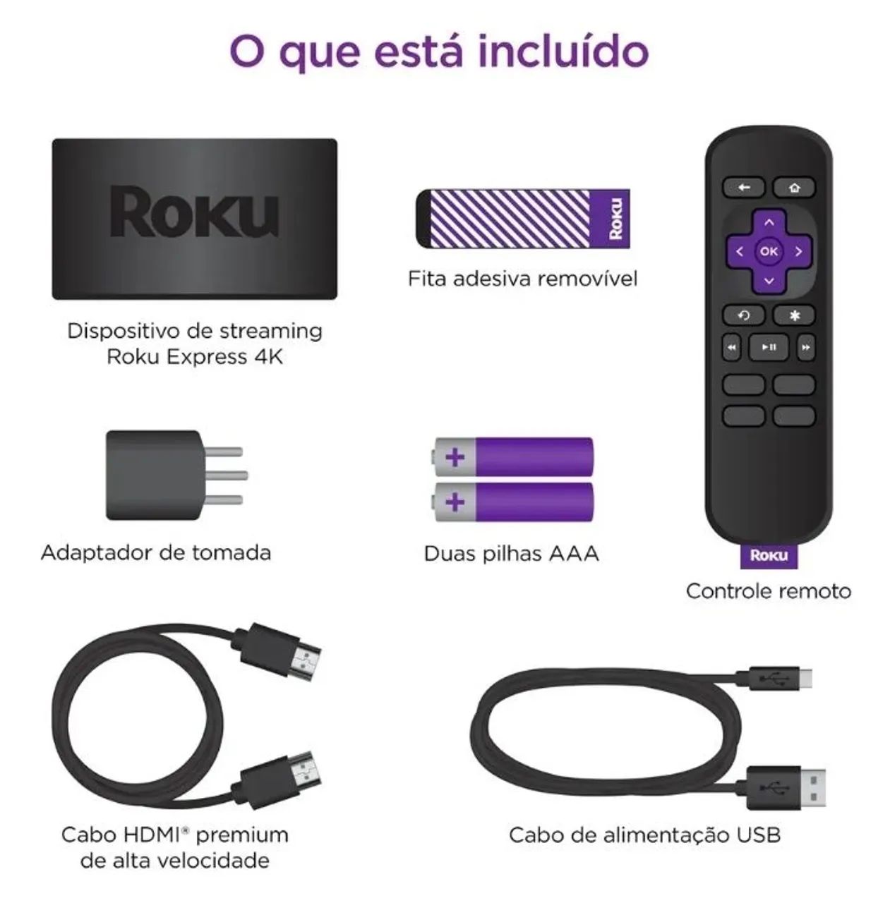  Roku Express 4K Novo na Caixa  - Foto 4