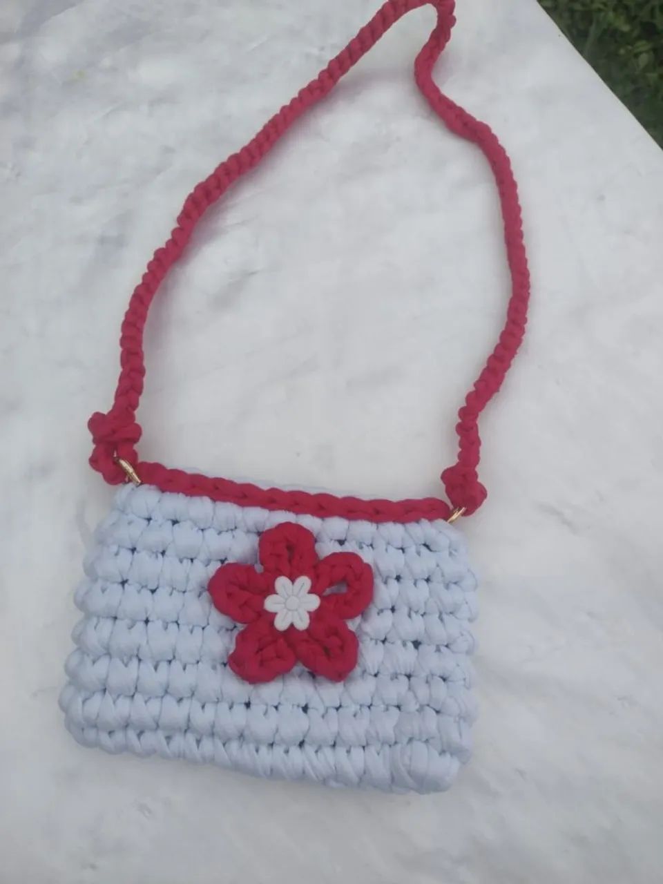 Bolsa de crochê infantil pequeno - Foto 2