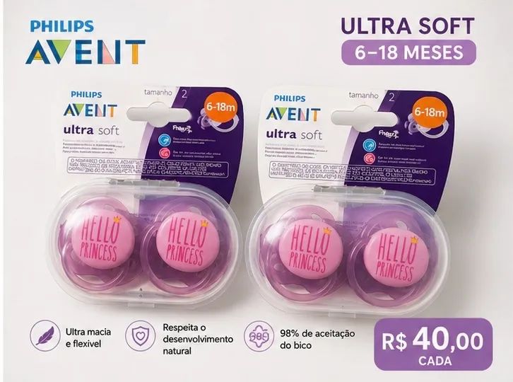 Chupetas Novas Philips Avent e Chico