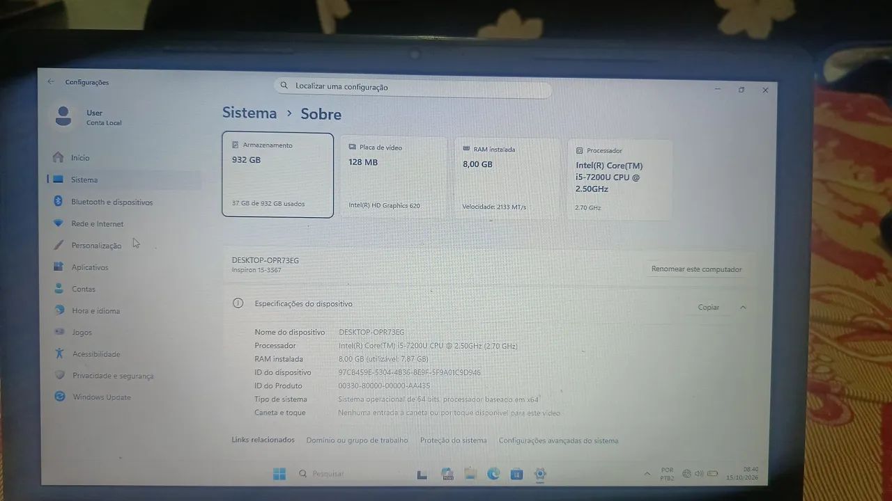 Notebook Dell Inspiron 15 - Foto 4