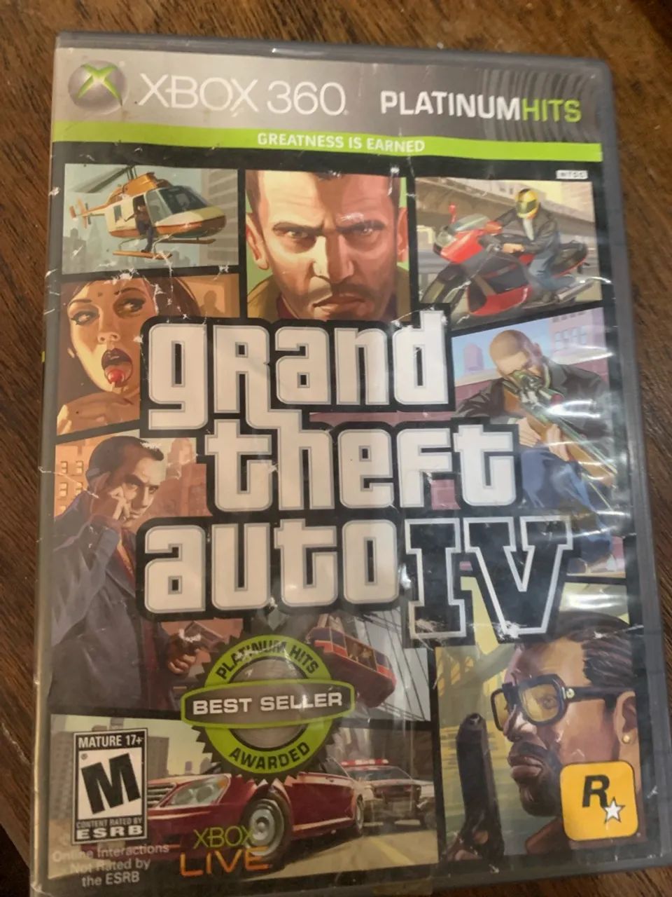 Gta 4 xbox 360, com defeito 