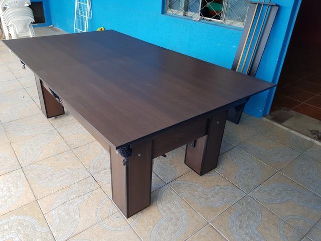 Mesa de Sinuca Cor Tabaco Tecido Heineken Modelo EFH4333 - Foto 3