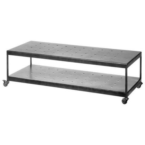 Mesa de Zinco Tok&stok 125x50x38 c/ Rodízio