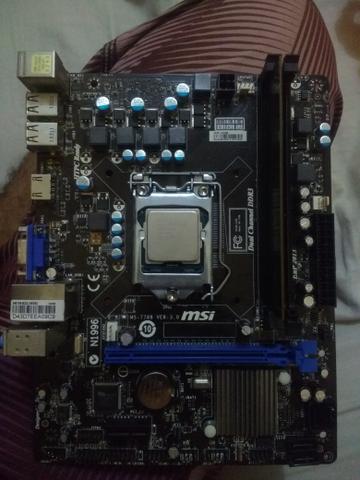 Placa mãe + processador i3