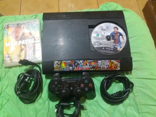 Ps3 1 controle dois carregador e dois jogos