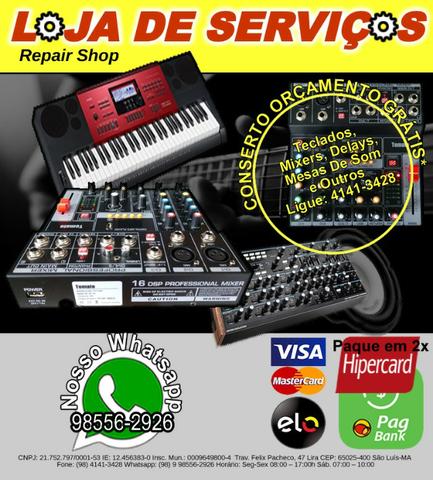 Teclados e Mesas de Som