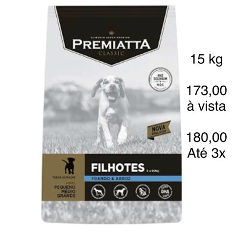 RAÇÃO PREMIATTA CLASSIC FILHOTES 15 kg