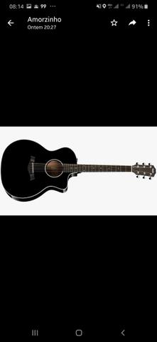 VIOLÃO TAYLOR 214ce-BLK DLX (SEMI NOVO) - Foto 2