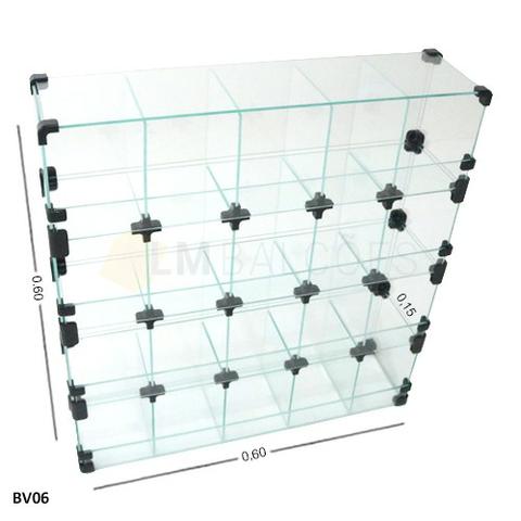 Baleiro de Vidro Promoçao 0,60 x 0,60 x 0,15 frete e montagem grtais