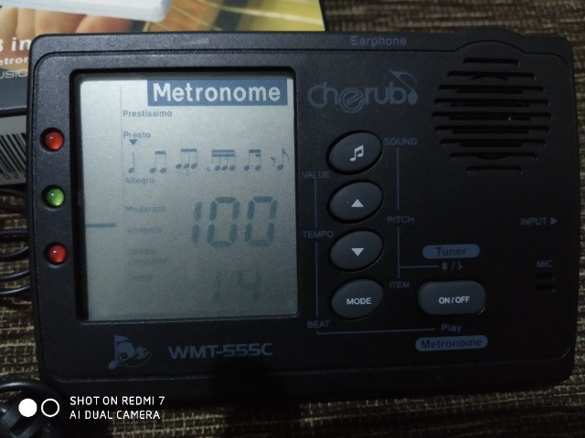 Afinador/Metrônomo Cherub WMT-555C - Foto 3
