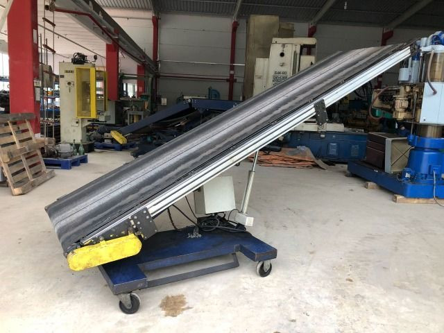 Esteira transportadora industrial articulada com 800 mm de largura