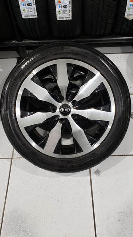 JG Roda Aro 17 furacao 5x114 + Pneu 215/50 R17 Hyundai kia Opala - Foto 3