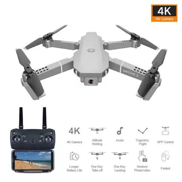 DRONE E68 importado Wi-Fi CÂMERA HD 4K - Foto 2