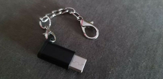 Adaptador Micro USB p/Tipo C com segurança - Foto 2
