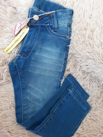 Calça Jeans TAM 1,3,4,6,12,16 - Foto 2
